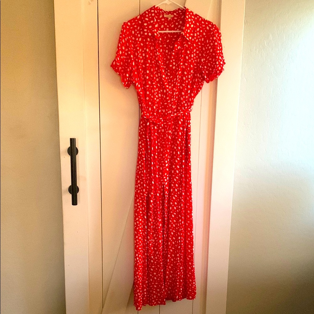 Beautiful casual red dress